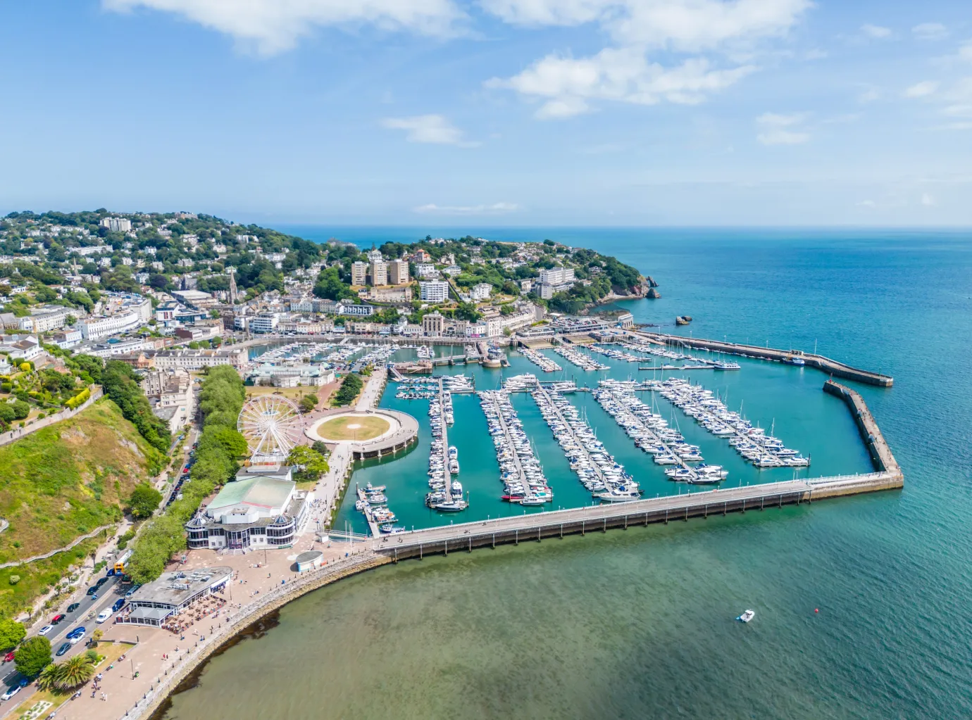 Aerial view of Torquay Harbour