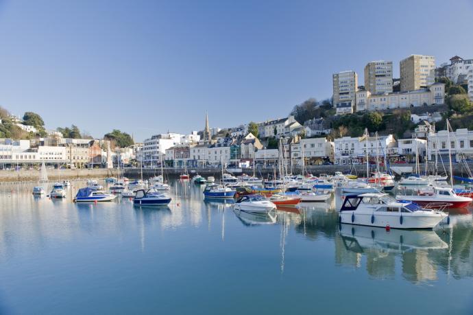 Torquay Harbour Near The Osborne Hotel