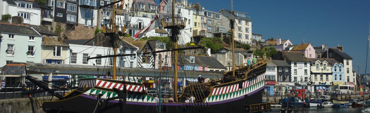 The Golden Hind in Brixham Harbour